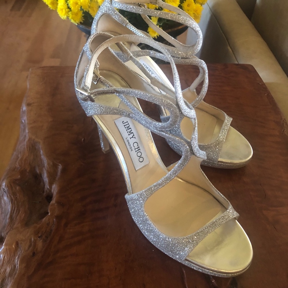 Jimmy Choo Platinum 39 Heels